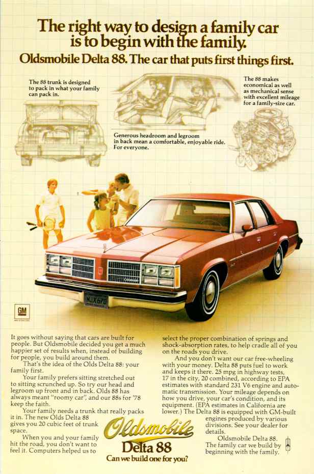 1978 Oldsmobile Auto Advertising